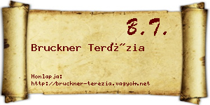 Bruckner Terézia névjegykártya