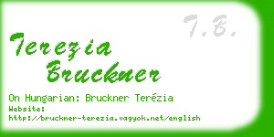 terezia bruckner business card