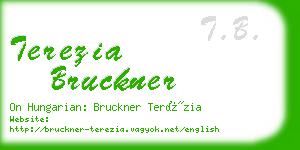 terezia bruckner business card